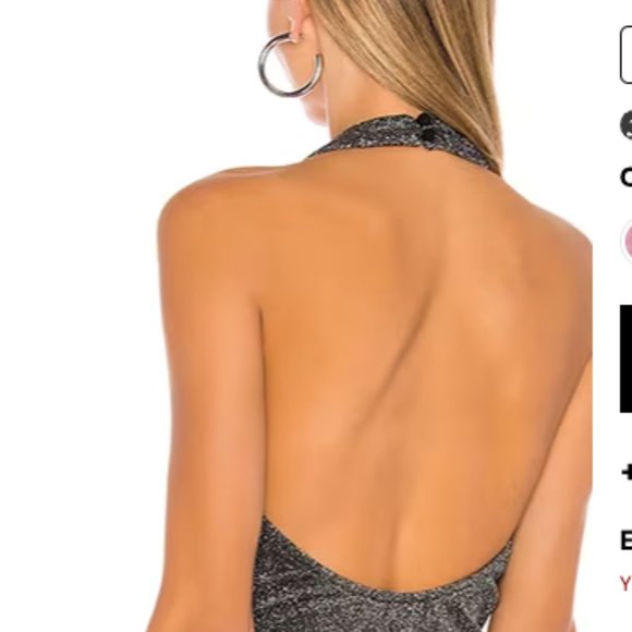 Revolve Superdown Jumpsuit Size Small Metallic Silver - WORN ONCE! - Picture 6 of 10